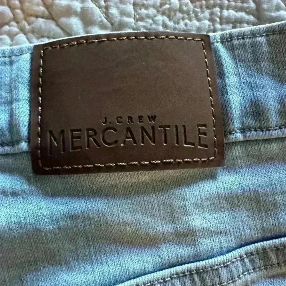J.Crew Mercantile High-Rise Button-Fly Denim Shorts Size 28 Fray Edge Stretch - Picture 3 of 8